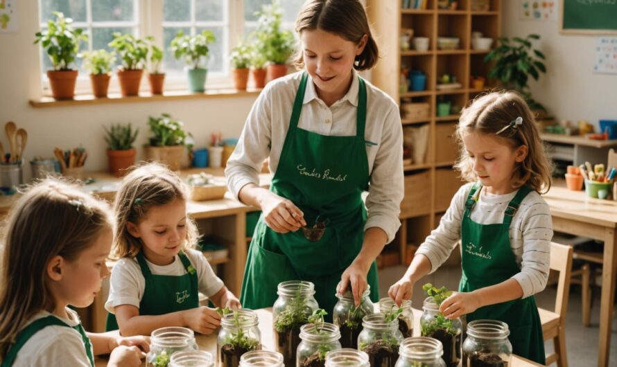 Jak stworzyć las w słoiku dla przedszkola?