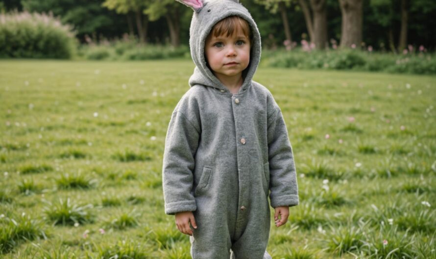 Strój króliczka dla dziecka – proste DIY bez szycia