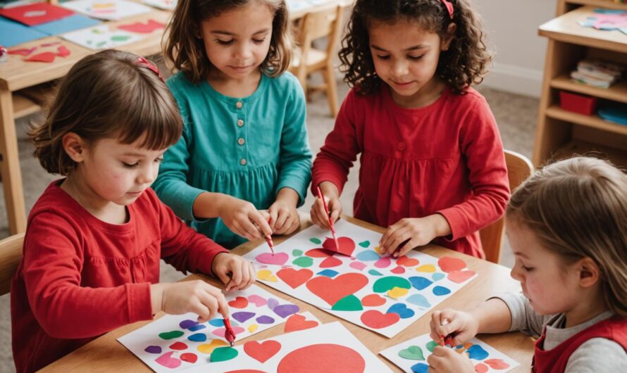 Walentynki w przedszkolu – prace plastyczne i uczucia w rozmowie